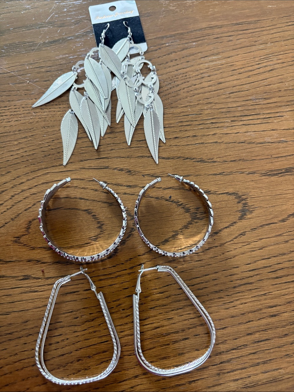 Set of three pair of earrings